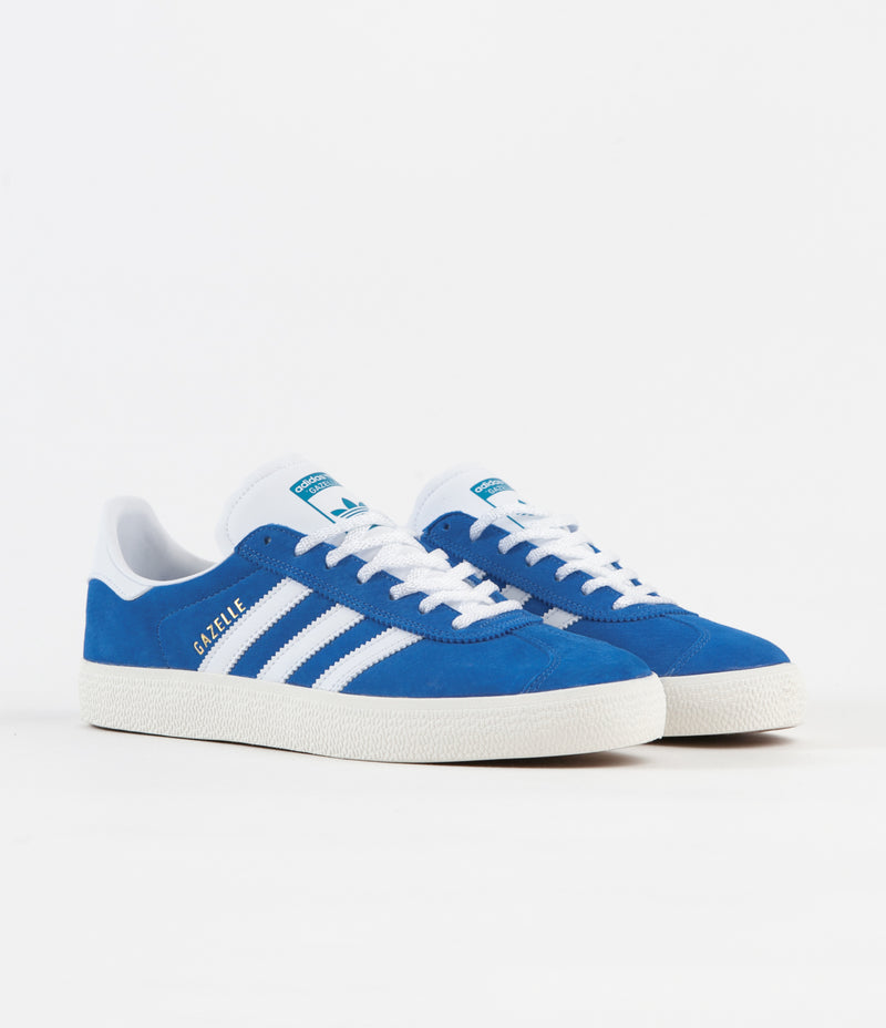 Adidas Gazelle ADV Shoes - Bluebird / White / White | Flatspot