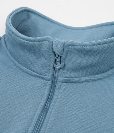 Adidas H Shmoo 1/4 Zip Sweatshirt - Hazy Blue / White