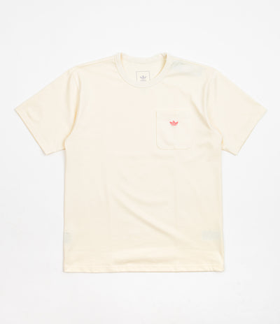 Adidas Heavyweight Shmoofoil Pocket T-Shirt - Cream White / Semi Turbo