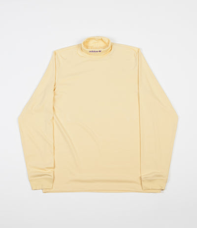 Adidas High Collar Long Sleeve T-Shirt - Easy Yellow / Active Purple