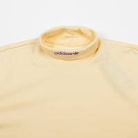 Adidas High Collar Long Sleeve T-Shirt - Easy Yellow / Active Purple thumbnail