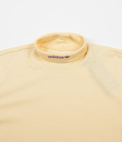 Adidas High Collar Long Sleeve T-Shirt - Easy Yellow / Active Purple