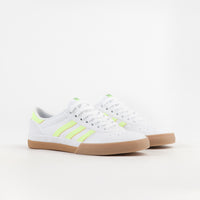 Adidas Lucas Premiere Shoes - White / Hi-Res Yellow / Gum thumbnail