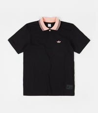 Adidas 'Nora' Polo Shirt - Black / Glow Pink