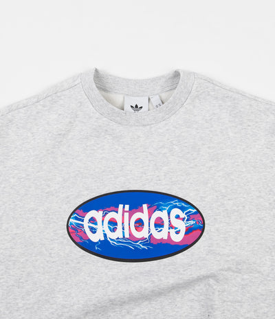 Adidas Oval Sweatshirt - Light Grey Heather