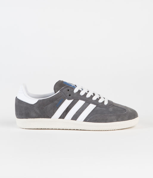 Adidas Samba Adv Shoes - Grey Five / FTWR White / Bluebird | Flatspot