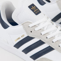 Adidas Samba ADV Shoes - White / Collegiate Navy / Gold Metallic thumbnail