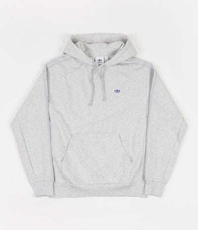 Adidas Shmoo Hoodie - Light Grey Heather / Purple