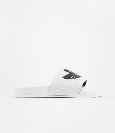 Adidas Shmoofoil Slides - White / Black / White