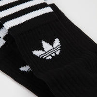 Adidas Solid Crew Socks - Black / White thumbnail