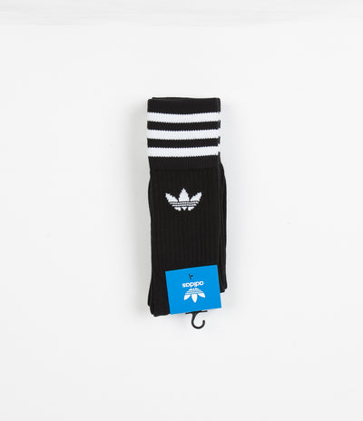 Adidas Solid Crew Socks - Black / White