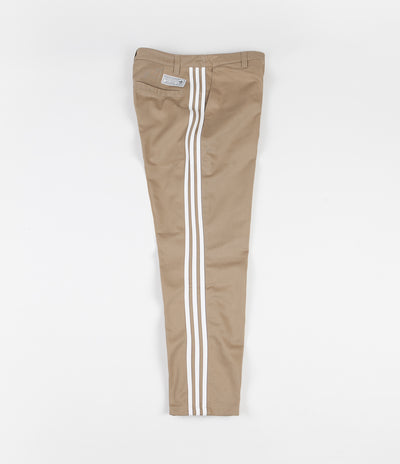 Adidas Striped Chino Pants - Hemp / White