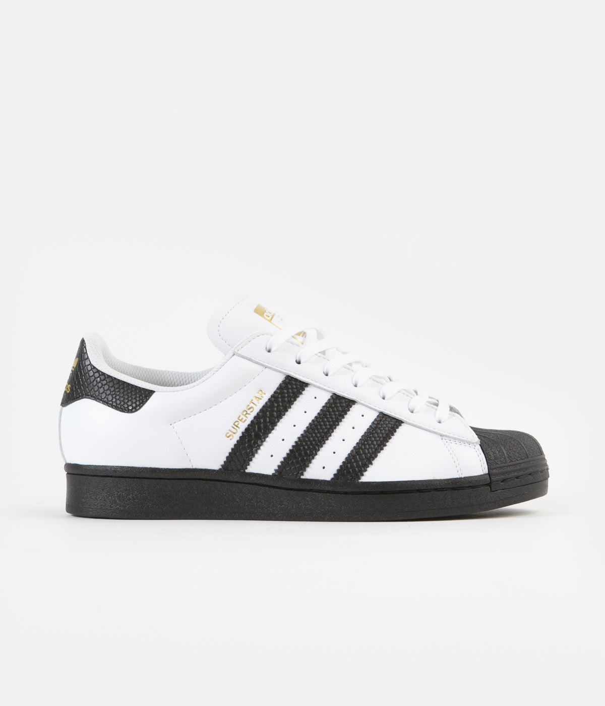 Adidas Superstar Adv Shoes - White / Core Black / Gold Metallic | Flatspot