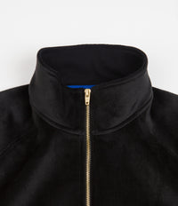 Adidas TJ Velour Jacket - Black / Bluebird / Gold | Flatspot