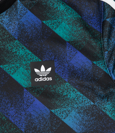 Adidas Towning Jersey - Black / Active Green / Active Blue