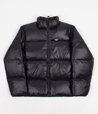 Adidas Tyshawn Puff Jacket - Black / Collegiate Green