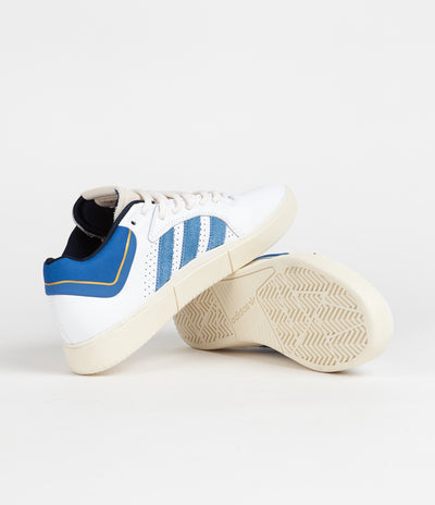 Adidas Tyshawn Shoes - FTWR White / Custom / Royal Blue