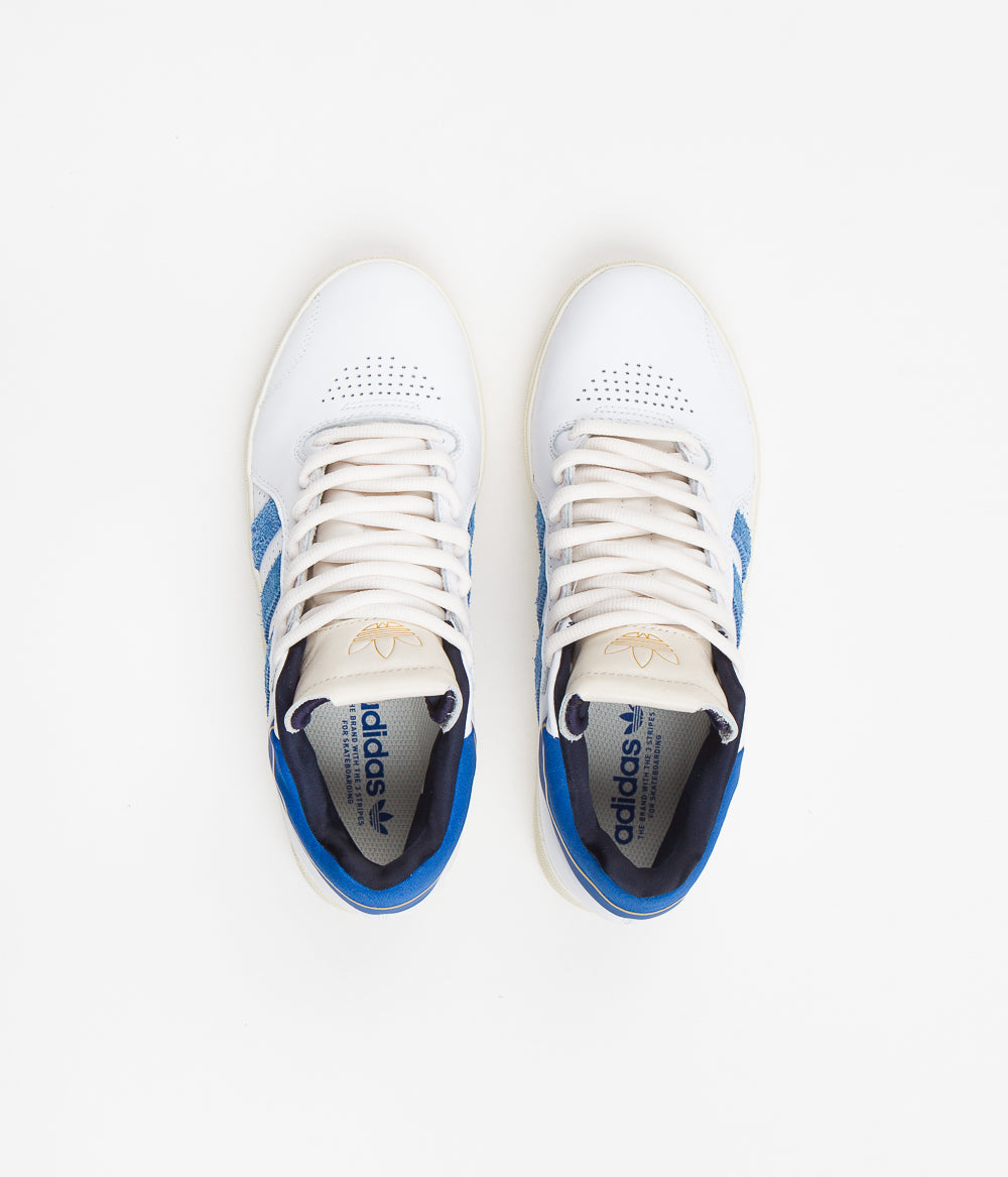 Adidas Tyshawn Shoes - FTWR White / Custom / Royal Blue | Flatspot