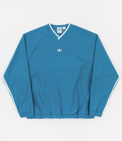 Adidas Windbreaker Sweatshirt - Sonic Aqua / White