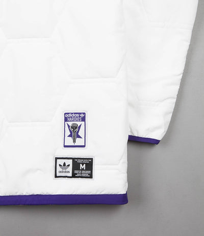 Adidas x Hardies Jacket - White / Collegiate Purple / Black