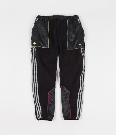 Adidas x Metropolitan Fleece Track Pants - Black / Yellow Tint / Real Magenta