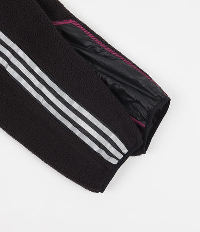 Adidas x Metropolitan Fleece Track Pants - Black / Yellow Tint / Real Magenta