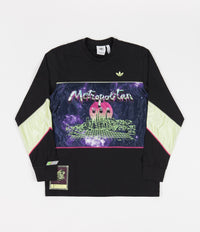 Adidas x Metropolitan Long Sleeve T-Shirt - Black / Yellow Tint / Real Magenta