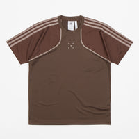 Adidas x Pop Trading Company Tech T-Shirt - Deepest Earth / Auburn / Clay Brown thumbnail