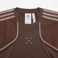 Adidas x Pop Trading Company Tech T-Shirt - Deepest Earth / Auburn / Clay Brown thumbnail