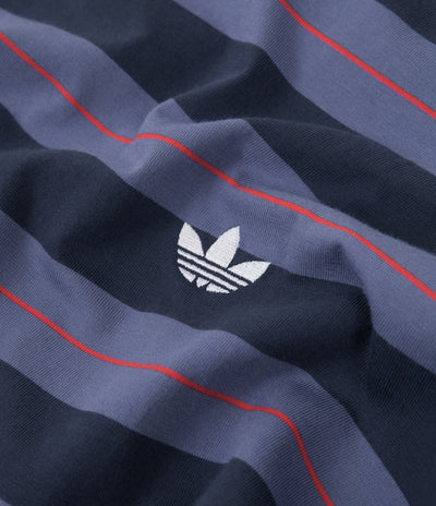 Adidas Yarn Dye T-Shirt - Crew Blue / Crew Navy / Vivid Red