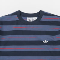 Adidas Yarn Dye T-Shirt - Crew Blue / Crew Navy / Vivid Red thumbnail