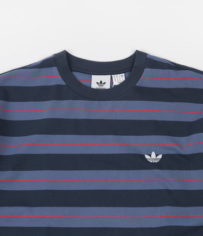 Adidas Yarn Dye T-Shirt - Crew Blue / Crew Navy / Vivid Red