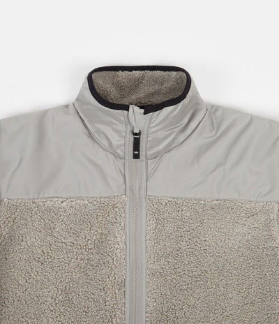 Adidas Zip Fleece - Feather Grey / Orange