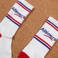 Alltimers Logo Socks - White / Red thumbnail