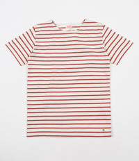 Armor Lux Striped Breton T-Shirt - Nature / Red Manganese