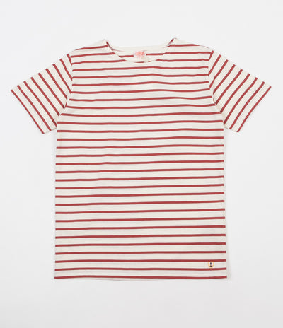 Armor Lux Striped Breton T-Shirt - Nature / Red Manganese