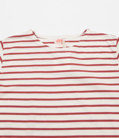 Armor Lux Striped Breton T-Shirt - Nature / Red Manganese