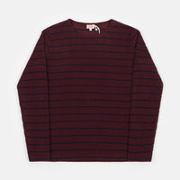 Armor Lux Terry Long Sleeve T-Shirt - Chianti / Navy thumbnail