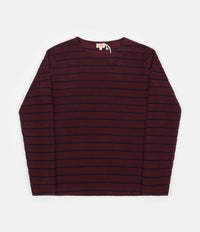 Armor Lux Terry Long Sleeve T-Shirt - Chianti / Navy