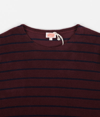 Armor Lux Terry Long Sleeve T-Shirt - Chianti / Navy