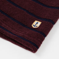 Armor Lux Terry Long Sleeve T-Shirt - Chianti / Navy thumbnail