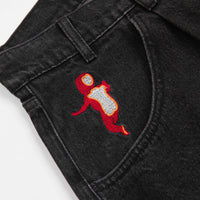 Baglady Baggy Lad Jeans - Faded Black thumbnail