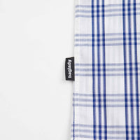 Baglady Bastards Plaid Short Sleeve Shirt - White / Blue thumbnail