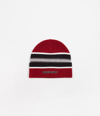 Baglady Eros Striped Beanie - Red / Black