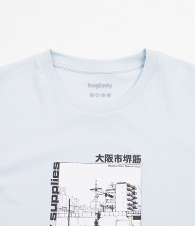 Baglady Sakai-Suji T-Shirt - Sky Blue