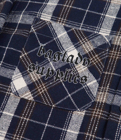 Baglady Thick Flannel Shirt - Blue