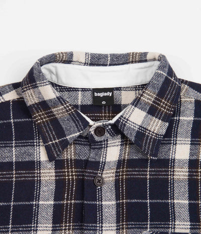 Baglady Thick Flannel Shirt - Blue