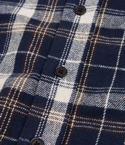 Baglady Thick Flannel Shirt - Blue