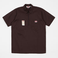 Ben Davis 1/2 Zip Shirt - Brown thumbnail