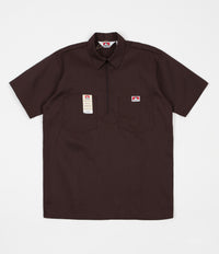 Ben Davis 1/2 Zip Shirt - Brown